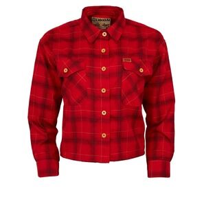 NEW Dixxon The Loveless Shirt Womens 2X Plaid Button Long Sleeve Flannel Cropped